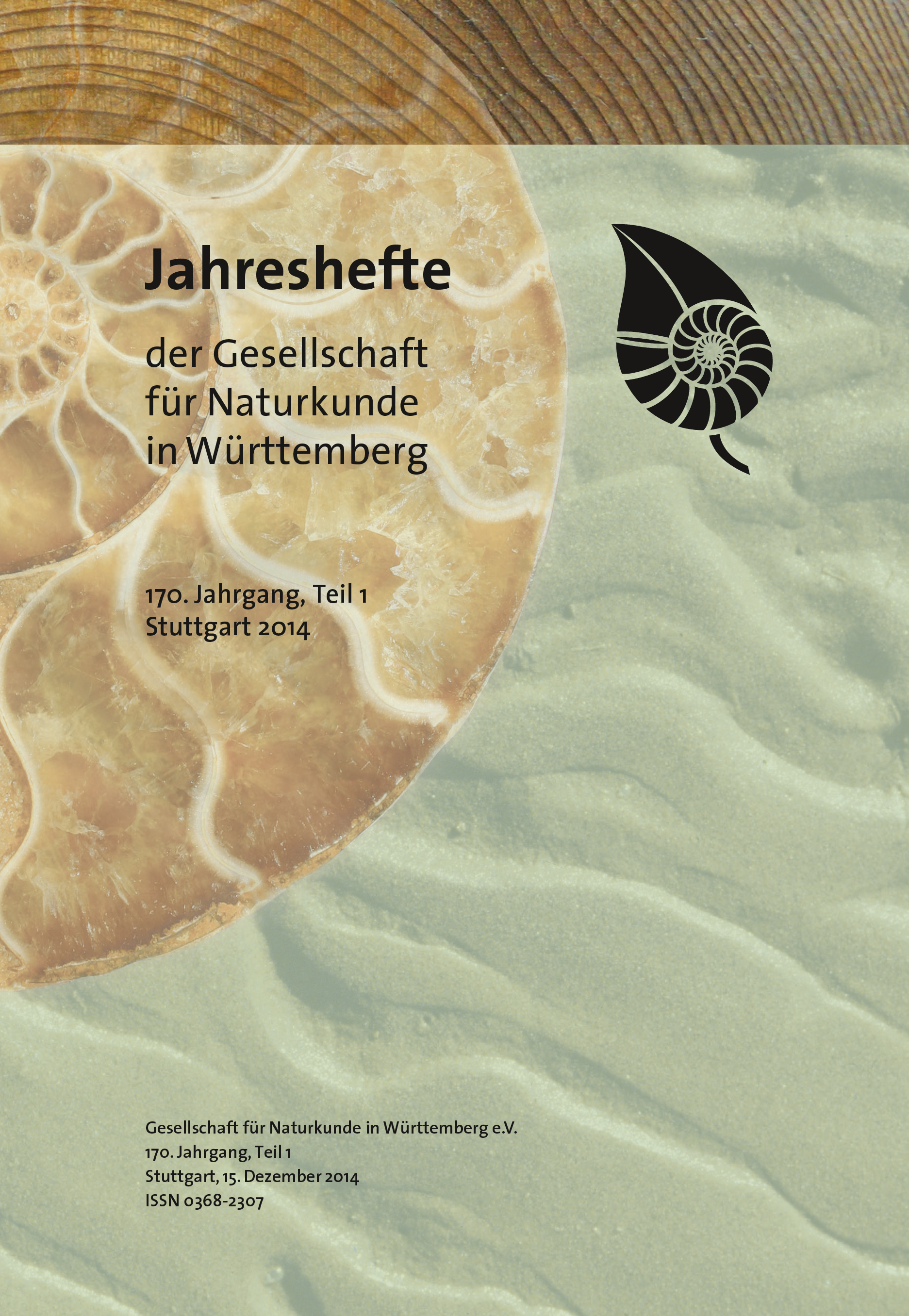 					Ansehen Bd. 170 Nr. 1 (2014): Jahreshefte der Gesellschaft für Naturkunde in Württemberg, 170. Jahrgang, Heft 1
				